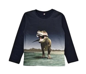 S&C Jungen Langarmshirt mit Dino Motiv dunkelblau H389 - Bild 1 von 6