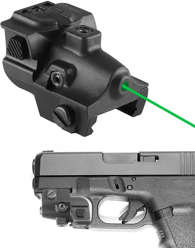 Pistol Subcompact Green Dot Laser Sight Rechargeable Used for Picatinny Rail - Image 1 of 4