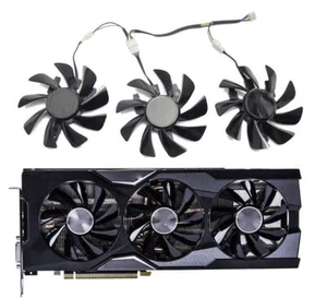 Set of 3 Fan Cooling Fan Set For Sapphire R9 FURY 4GB HBM Tri-X T129215SU - Bild 1 von 5