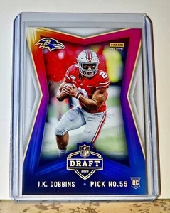 J.K. Dobbins 2020 NFL Draft Night NFL #9 Football Card Ravens 1 of 554 - Picture 1 of 2