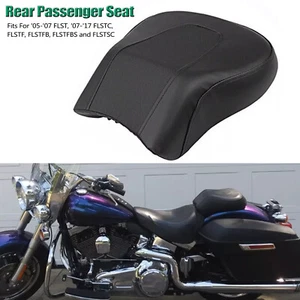 Synthetic leather Passenger Seat Pillion For Harley Fat Boy Lo FLSTFB 2010-2017 - Picture 1 of 9