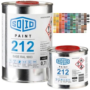 Solid Epoxidfarbe Boden Bodenfarbe Metallfarbe Metall Farbe 1L - Bild 1 von 8