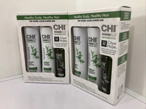 LOTE de CHI Powerplus Starter Kit con Champú, Acondicionador y Tratamiento del Cuero Cabelludo - Imagen 1 de 12