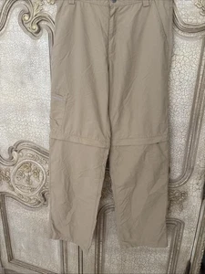 North Face Convertible Pants Boys X-Large 18-20 Khaki Hiking Trail Sport Shorts - Picture 1 of 8