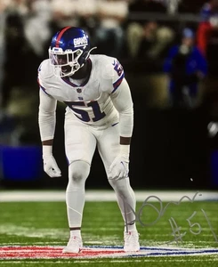 Azeez OJULARI Signed 8x10 Photo! NEW YORK GIANTS NYG - Philadelphia Eagles W/COA - Picture 1 of 2