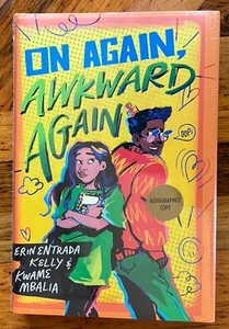 Erin Entrada Kelly/Kwame Mbalia- On Again, Awkward Again -Signed/Sealed + Patch - Picture 1 of 3