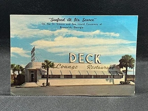 DECK, LOUNGE & RESTAURANT "SEA FOOD AT IT'S BEST" BRUNSWICK, GA - Picture 1 of 2