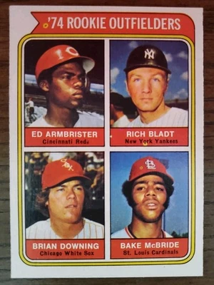 1974 Topps - Rookie Outfielders Brian Downing, Bake McBride, Ed Armbrister #601 - Image 1 of 2