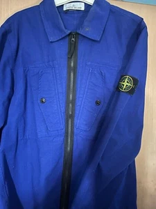 stone island blue overshirt - Picture 1 of 3