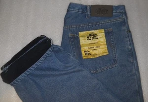 Old Mill Fleece Lined Jeans Mens Size 38x30 Original Fit New With Tag - Picture 1 of 4