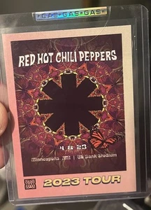 RED HOT CHILI PEPPERS Minneapolis 2023 TRADING CARD Concert GAS Card - Picture 1 of 2