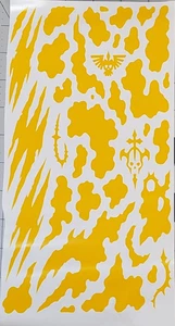 Warhammer 40k Camo  High Heat Vinyl Stencils 11" x 6"  High Bake Yellow Cerakote - Picture 1 of 2