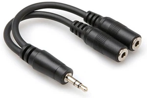 HOSA - YMM-232 - Y Cable - 3.5 mm TRS to Dual 3.5 mm TRSF - Picture 1 of 1