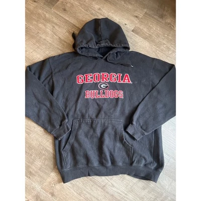 Georgia Bulldogs Embroidered Hoodie Size Large  - Image 1 of 4