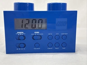 LEGO LG11007 Reloj Despertador Digital Portátil Radio Fuente de Alimentación Azul Bloque de Construcción - Imagen 1 de 11