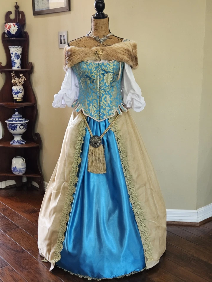 Disfraz de princesa medieval hecho a mano para renacimiento/halloween talla M/L Foto 1 de 4