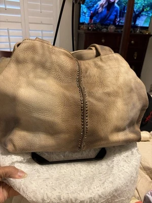 MARK Italy Vera Pelle Made In Italy Leather 3 Section Distressed Purse Handbag - Image 1 of 4