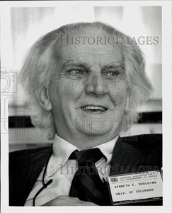 1979 Pressefoto Förderung der Wissenschaft gewählter Präsident Kenneth E. Boulding. - Bild 1 von 2