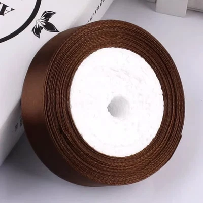 Cinta de satén 22 m 2,5 cm de ancho multicolor - para envolver regalos decoración artesanal Foto 1 de 4