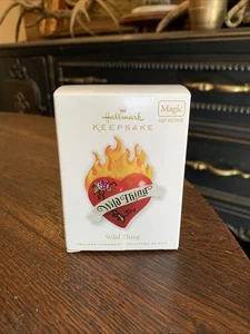 Hallmark Ornament 2010 Magic Light/Sound Plays "Wild Thing" Flaming Heart-A - Picture 1 of 7