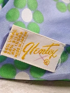 Vintage 60s Glentex Silk Mod Flower Dot Scarf Japan 22” Square Hand Rolled Edge  - Picture 1 of 9