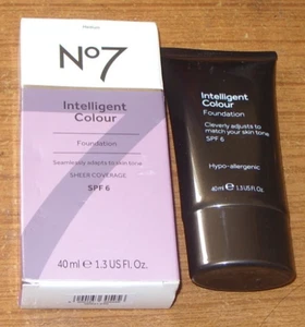 No7 - Intelligent Colour - Foundation - Medium - Sheer Coverage SPF 6 - 40ml - Picture 1 of 2