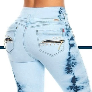 JEANS COLOMBIANOS LEVANTAMIENTO DE GLÚTEOS TALLA 3/4 EE. UU. (8 Colombia) - Imagen 1 de 4