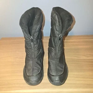 Target brand winter fashion all black boots size 8 - Picture 1 of 8