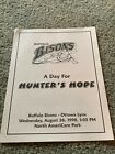 1998 Buffalo Bisons Hunter's Hope Baseball Insert V Ottawa Lynx 8/26 