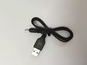 USB-A to 2.0mm Barrel Jack Male DC 5v 50cm power charger plug adapter lead - Picture 1 of 4