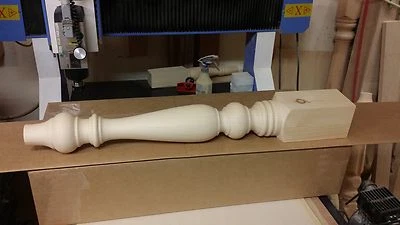 Набор из четырех ножек обеденного стола 29 дюймов x 3 1/2 - Изображение 1 из 2