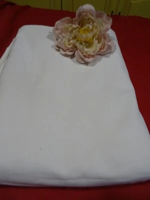 ancien drap de lit 2m,x2,60 blanc  métis, jours ,coupe vue ,rideau etc. - Photo 1/4