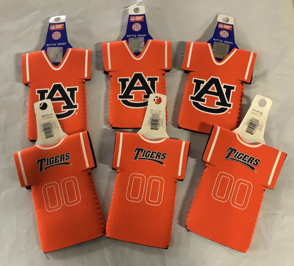 ЛОТ ИЗ 6 AUBURN TIGERS NCAA НЕОПРЕНОВАЯ БУТЫЛКА КОСТЮМ ДЖЕРСИ KOOZIE КУЛЕРЫ БЕСПЛАТНАЯ ДОСТАВКА - Изображение 1 из 1