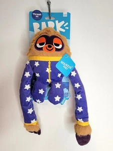 Bark Box Slow Jam Dan Sloth Pajamas Plush Crinkle Squeaky Dog Toy - Picture 1 of 7