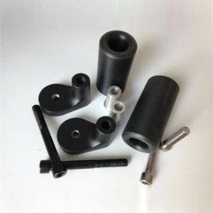 Black Frame Slider Crash Falling Protector For Kawasaki ZRX1100 ZRX1200R 99-05 - Foto 1 di 4