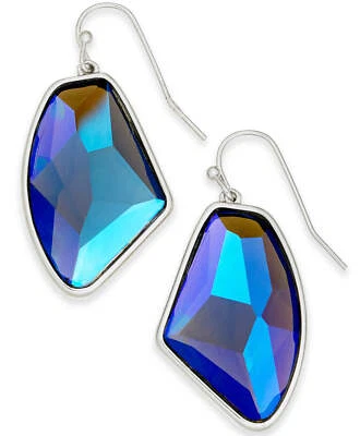 Alfani Silver-Tone Stone Drop Earrings Blue NWT! $29.50 - Image 1 of 2
