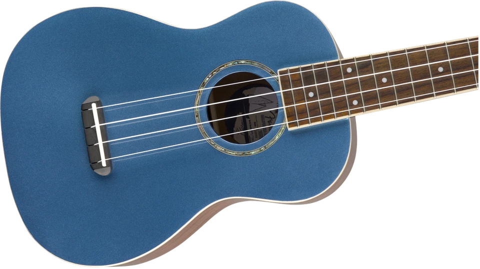 Fender Zuma Concert Ukulele Walnut Fingerboard Lake Placid Blue