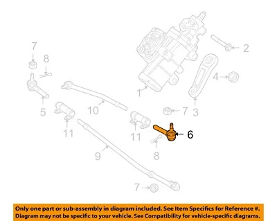 Engranaje de dirección Ford OEM 08-23 E-150 - Varilla de amarre exterior 8C2Z3A131C Foto 1 de 2