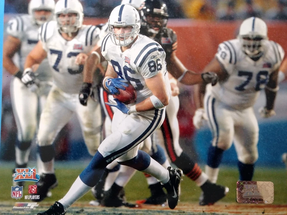 FOTO DE ACCIÓN BEN UTECHT Super Bowl XLI 8X10 INDIANAPOLIS COLTS Foto 1 de 1