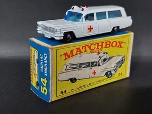Matchbox Lesney 54 Cadillac Ambulance Exc Boxed - Picture 1 of 10