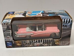 Newray 1958 Pink Buick Century Convertible Toy Car 1:43 Die-cast New In Box 