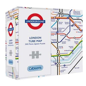 Gibsons TFL London Underground Map 500 Piece Jigsaw Puzzle - Picture 1 of 4