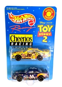 Vintage 1999 Mattel Toy Story 2 Cheerios Special Hot Wheels Racing Cars #26 #44 - Picture 1 of 2