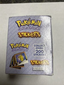 NEW 1999 Pokemon Series 1 Sticker Box 30 Packs 300 Stickers! Charizard PSA - Picture 1 of 4