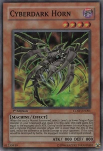 Cuerno Yugioh Cyberdark CDIP-EN001 súper raro 1ª edición LP - Imagen 1 de 2