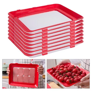 8PCS Food Preservation Tray Kitchen Fresh Food Reusable Storage Container Set - Picture 1 of 11