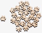 MDF Dog Cat Paw Print Craft Shapes Wood pet Blank Decoration Embellishments