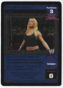 Give Me a Little...foil card for Trish Stratus for WWE WWF Raw Deal card game - Picture 1 of 3