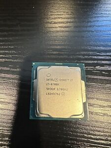 Intel Core i7-8700K Processor (3.7GHz, 6 Cores, LGA 1151) - SR3QR