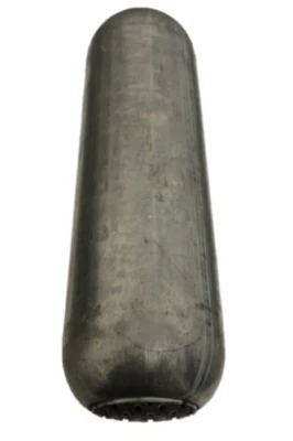 MUFFLER HOTDOG  2" x 9" MILD STEEL - 3 1/2" BODY - Image 1 of 2